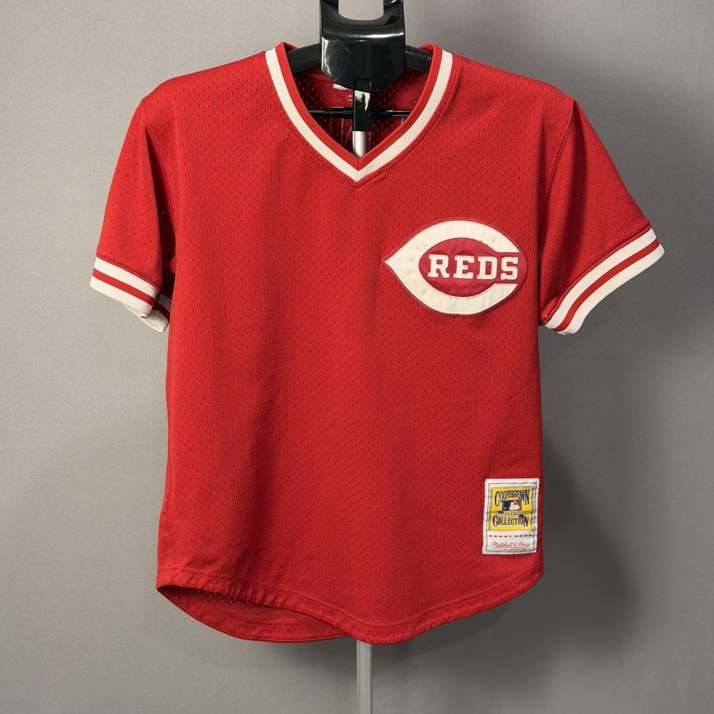 Cincinnati Reds Jersey‎ Mens Medium MLB Baseball Johnny Bench Mitchell & Ness